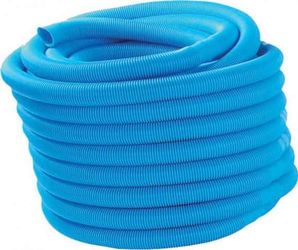 Tuyau de filtration flexible flottant annelé secable découpable de 36,5m - Ø32mm - bleu