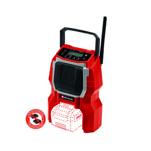 Radio sans fil de chantier – TC-RA 18 Li BT-Solo – Bluetooth – AM/FM – Power X-Change - EINHELL 