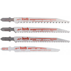 Set de 4 lames de scie sauteuse Jigsaw-bl. - KWB by Einhell