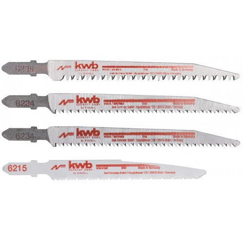Set de 4 lames de scie sauteuse Jigsaw-bl. - KWB by Einhell