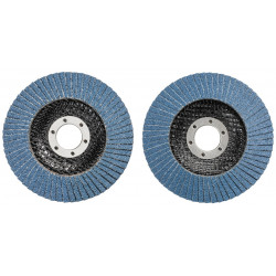2 disques à lamelles 115 40/80 pour meuleuse d'angle - KWB by Einhell