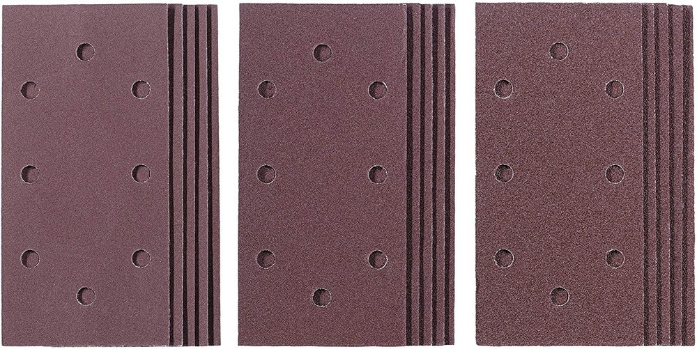 KWB by Einhell Lot de 15 feuilles de papier abrasif 187 x 93 mm pour ponceuse orbitale - vue 2