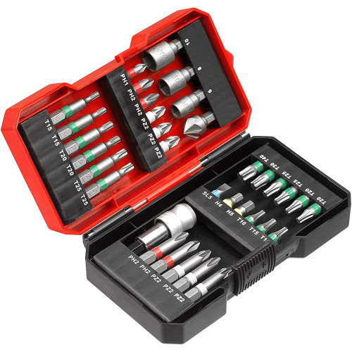 Coffret de 34 embouts de vissage + 1 porte-embouts MILWAUKEE