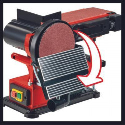 Ponceuse stationnaire à bande et à disque – TC-US 380 – 380 W – Bande 100 x 914 mm – Disque Ø 150 mm - EINHELL 