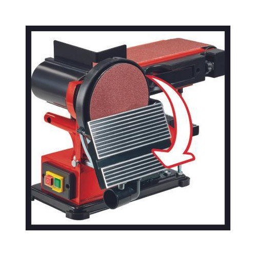 Ponceuse stationnaire à bande et à disque – TC-US 380 – 380 W – Bande 100 x 914 mm – Disque Ø 150 mm - EINHELL 