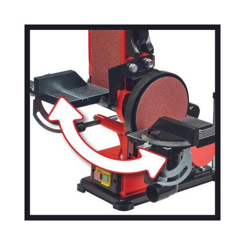 Ponceuse stationnaire à bande et à disque – TC-US 380 – 380 W – Bande 100 x 914 mm – Disque Ø 150 mm - EINHELL 