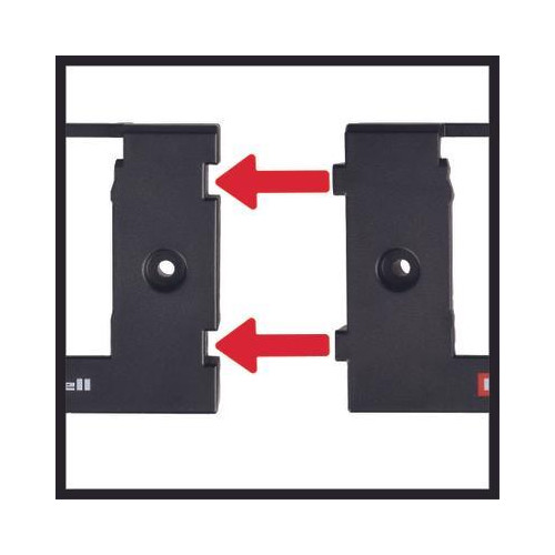 Support mural pour batteries – Power X-Change – x2 – 100 × 14 × 74 mm - EINHELL 