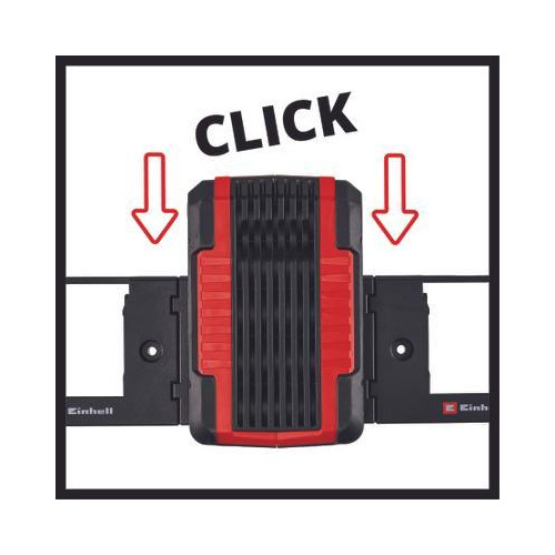 Support mural pour batteries – Power X-Change – x2 – 100 × 14 × 74 mm - EINHELL 