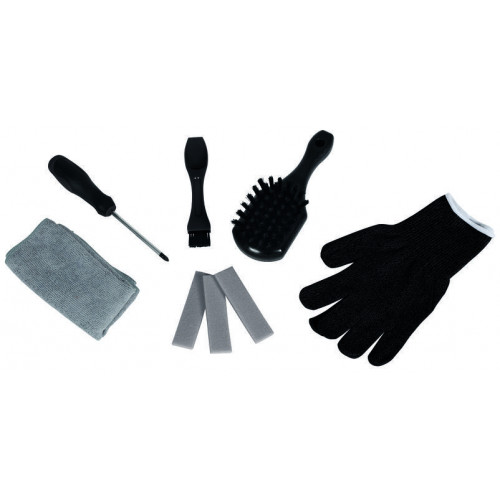 Kit de nettoyage pour robot-tondeuse – EINHELL – accessoires d’entretien – brosses + spatule + chiffon microfibre + tournevis +  - EINHELL 