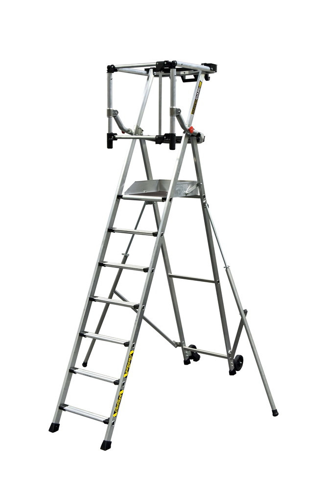 Plate-forme individuelle roulante 7 marches à hauteur fixe - sans stabilisateur - MASTERGUARD
