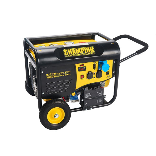 Groupe électrogène essence démarrage électrique - 8000 W - 459cc - 68 x 55 x 56 cm - Champion Power Equipment