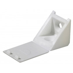 Raccord angle plast 24x23x23 - Blanc - HETTICH