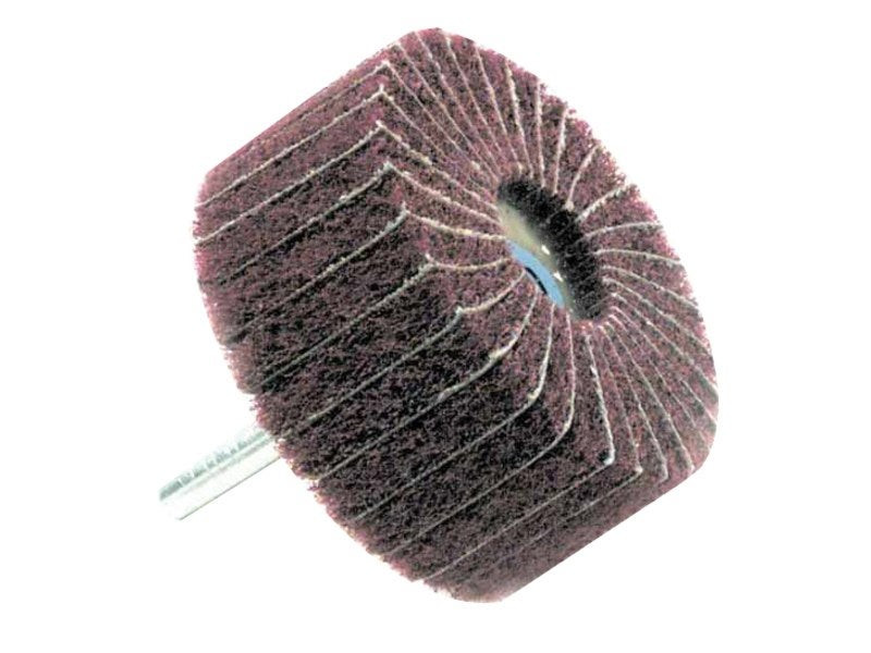 Tivoly Roue à Lamelles Mixtes Abrasif / Nylon D6030mm Grain Corindon : 180 Pour Ponçage Métaux et Bois - vue 2