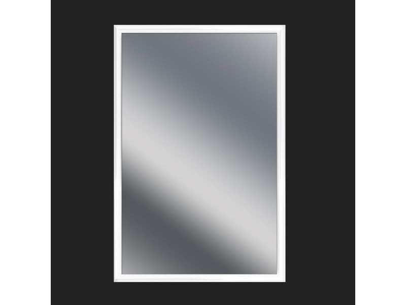 Miroir Non Lumineux Encadré Rectangulaire L.40 X L.60 Cm Arica Blanc