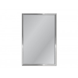 Miroir Non Lumineux Encadré Rectangulaire L.40 X L.60 Cm Arica Alu de marque Centrale Brico, référence: B7320500