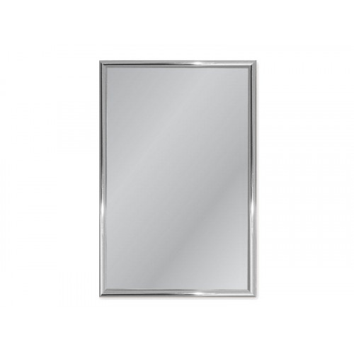 Miroir Non Lumineux Encadré Rectangulaire L.40 X L.60 Cm Arica Alu - Centrale Brico