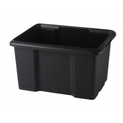 Bac de rangement empilable superposable 45 l noir - SUNDIS