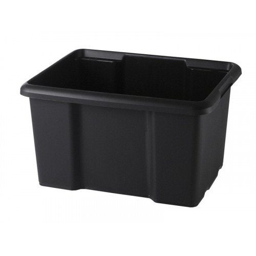 Bac de rangement empilable superposable 45 l noir - SUNDIS