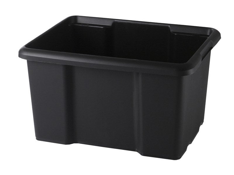 Bac de rangement empilable superposable 45 l noir
