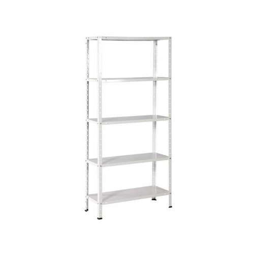 Etagère Métal Blanc Époxy Avasco Lilikit, 5 Tablettes L.73Xh.170Xp.30 - AVASCO