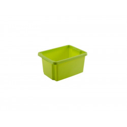 Boîte Polypropylène verte - L.39 X P.29 X H.20 Cm, 16 L de marque Centrale Brico, référence: B7328400