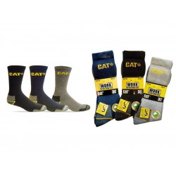 Lot De 3 Paires De Chaussettes De Travail C-123, Gris Taille 41/45 de marque CATERPILLAR, référence: B7332800