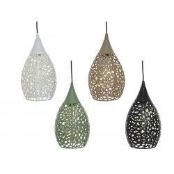 Suspension Solaire Ajourée 4 Couleurs, 21 Cm - LUMINEO