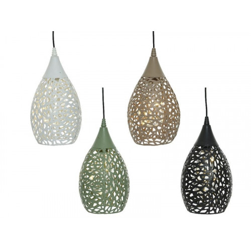 Suspension Solaire Ajourée 4 Couleurs, 21 Cm - LUMINEO
