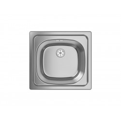 Evier à encastrer 1 cuve, inox, gris / argent de marque DELINIA, référence: B7334700