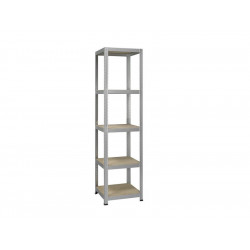 Etagère Métal Strong Cube Galvanisé, 5 Tablettes L.45 X H.176 X P.45 Cm - AVASCO