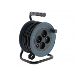Enrouleur de câble électrique ménager avec terre L. 12 M HO5VVF 3G1 - ZENITECH