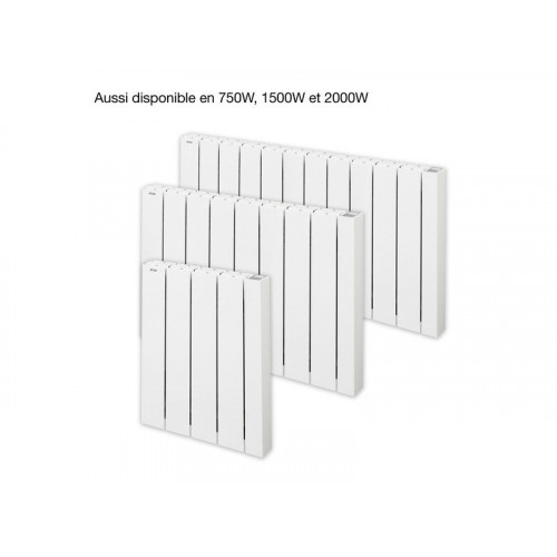 Radiateur électrique connecté à inertie fluide 1000 W Alcantara - ACOVA