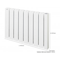 Radiateur électrique connecté à inertie fluide 1500 W Alcantara de marque ACOVA, référence: B7344000