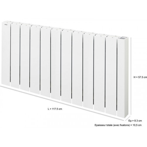 ACOVA Radiateur électrique connecté à inertie fluide 2000 W Alcantara