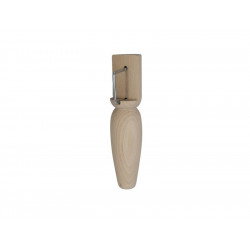 Pied De Lit/Sommier Conique Fixe Hêtre Brut Blanc/Beige, 23 Cm - Cime