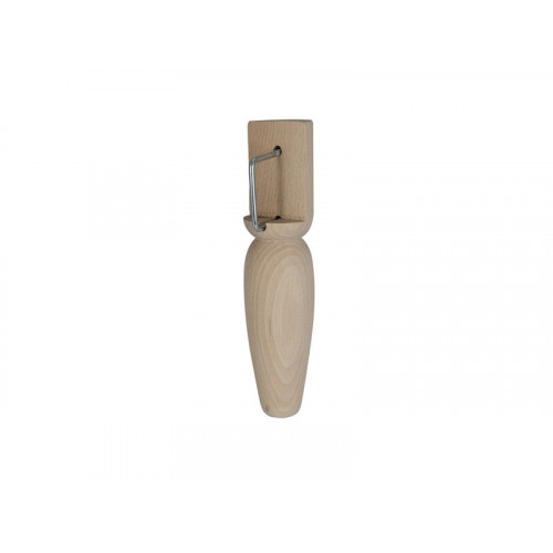 Pied De Lit/Sommier Conique Fixe Hêtre Brut Blanc/Beige, 23 Cm - Cime