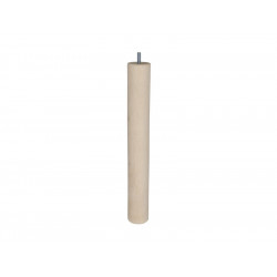 Pied De Table Basse Cylindrique Fixe Hêtre Brut Blanc/Beige, 36 Cm de marque Cime, référence: B7345300