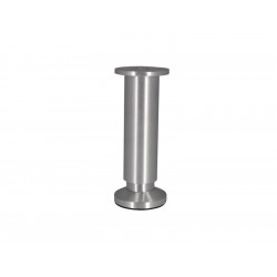 Pied Meuble Cylindrique Réglable 38x150 mm - Aluminium Brossé Gris de marque Cime, référence: B7347200