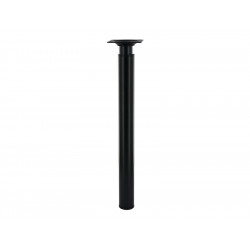 Pied de meuble cylindrique réglable, H.De 31 à 50 cm acier époxy noir - Cime