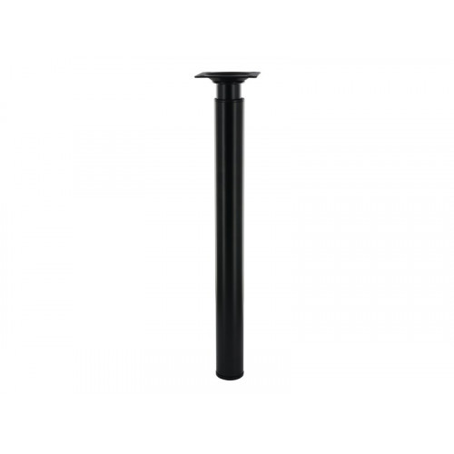 Pied de meuble cylindrique réglable, H.De 31 à 50 cm acier époxy noir - Cime