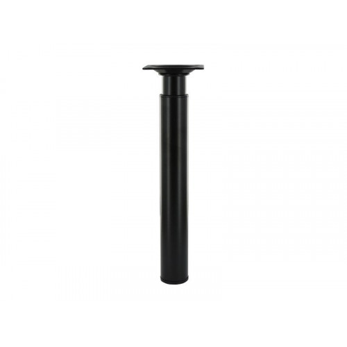 Pied table basse cylindrique réglable, H. 21 à 35 cm acier époxy noir - Cime