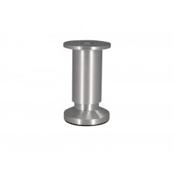 Pied Meuble Cylindrique Réglable 38x100 - Aluminium Brossé Gris de marque Cime, référence: B7347500