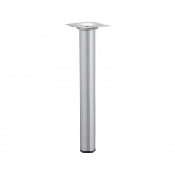 Pied table basse cylindrique HETTICH fixe, H.25 cm acier mat gris de marque HETTICH, référence: B7350500
