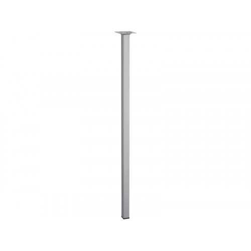 Pied de table basse carré fixe acier mat gris, 70 cm - HETTICH