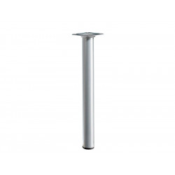 Pied de table basse cylindrique fixe acier mat gris, 30 cm de marque HETTICH, référence: B7350700