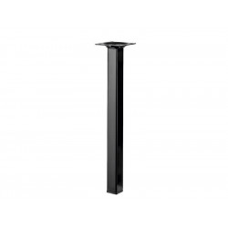 Pied table basse carré HETTICH fixe, H.30 cm acier époxy noir - HETTICH