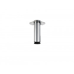 Pied table basse cylindrique réglable, Ht.De 20 à 23 cm acier brossé gri - HETTICH