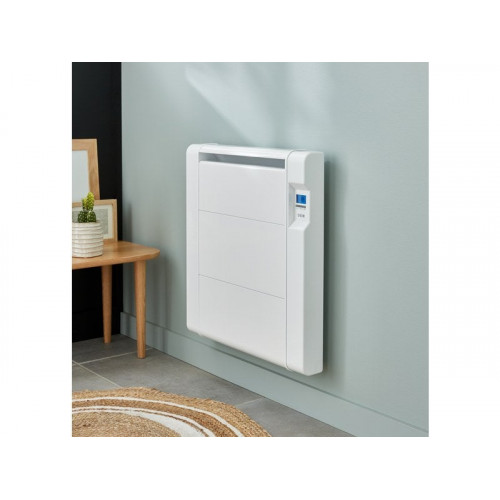 Radiateur électrique à inertie sèche 1000 W HJM Cocoon horizontal blanc - HJM