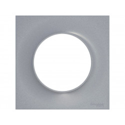 Plaque Simple Odace Styl, Aluminium - SCHNEIDER ELECTRIC