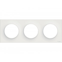 Plaque Triple Odace Styl, Blanc - SCHNEIDER ELECTRIC